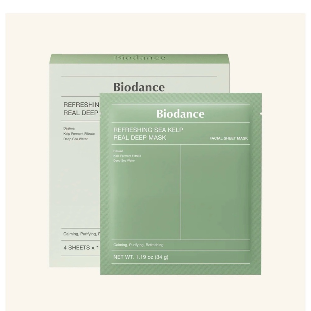 K-Beauty Biodance Refreshing‎ Sea Kelp Facial Mask